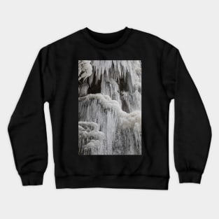 Frozen Melincourt Waterfalls, Resolven Crewneck Sweatshirt